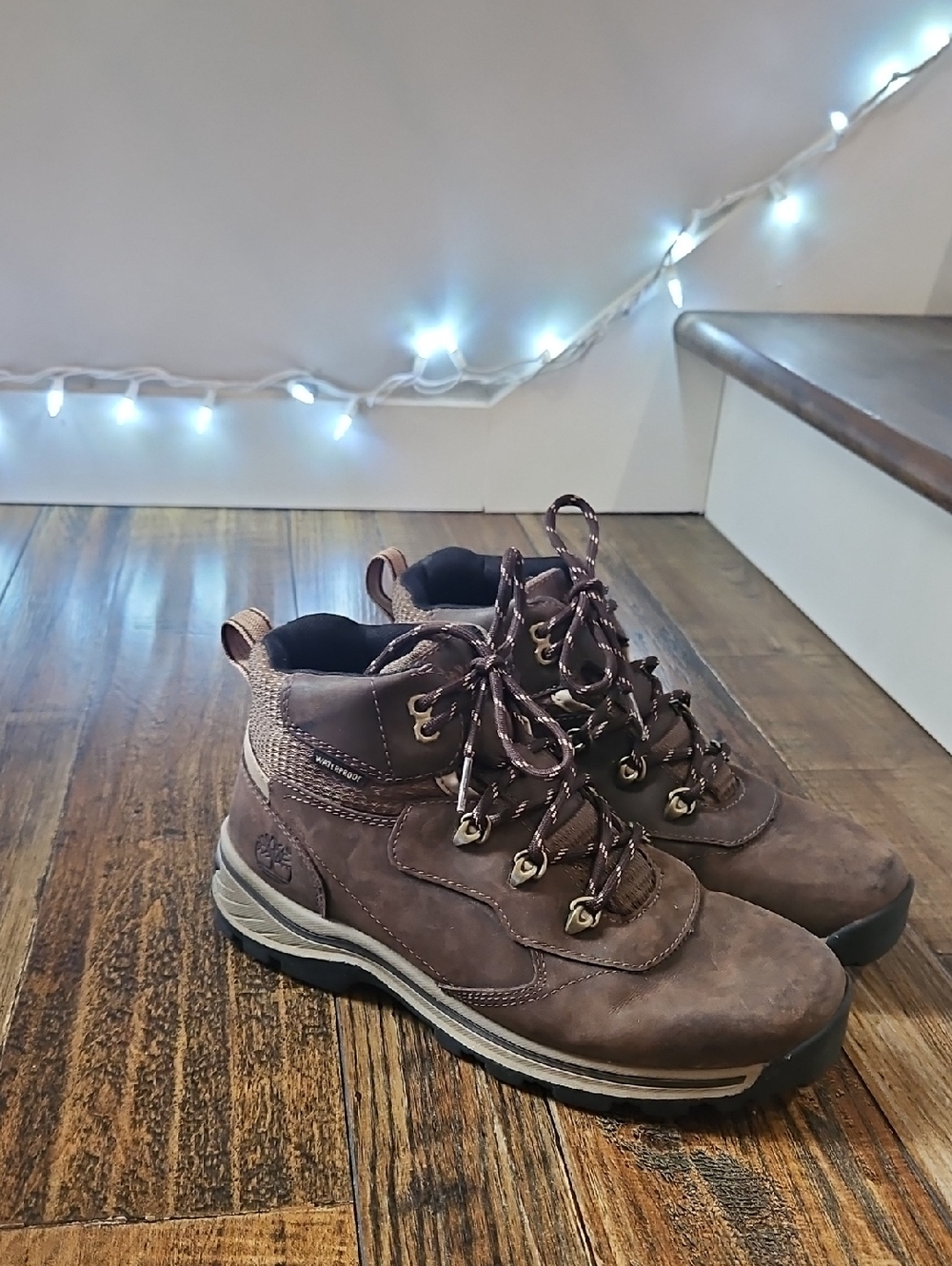 Timberland Brown Kids Waterproof Hiking Boots